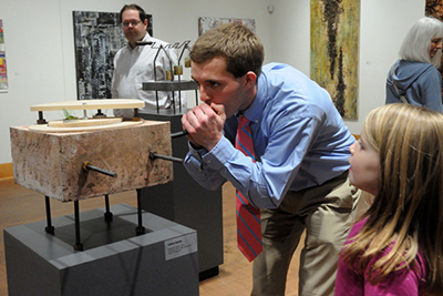 The Gallery allows the Wabash community to interact with art students.
