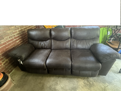 Lightly used electric recliner couch