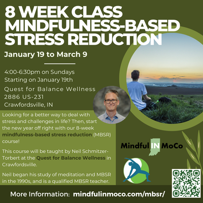 Mindfulness-based stress reduction class starting in January