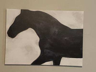 IKEA Horse Painting on Canvas--$7