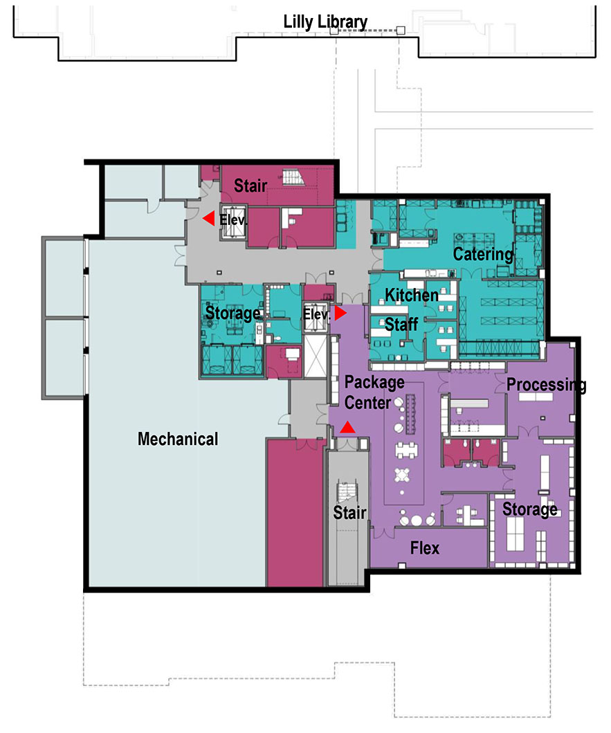 Community Center Lower Level Floor Plan