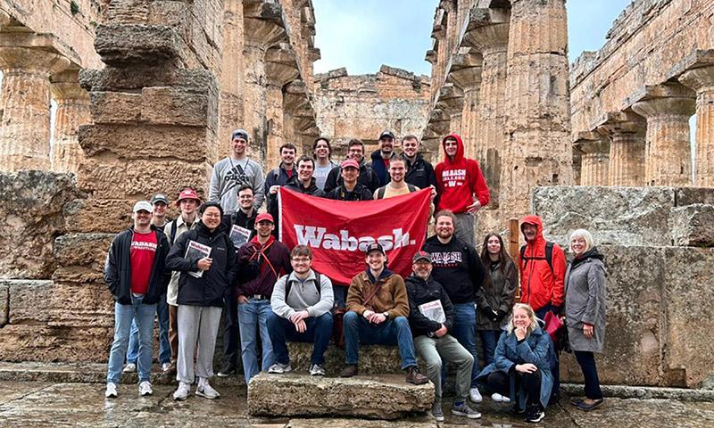 Students in Greek and Latin classes explore Italy during an immersive learning experience.