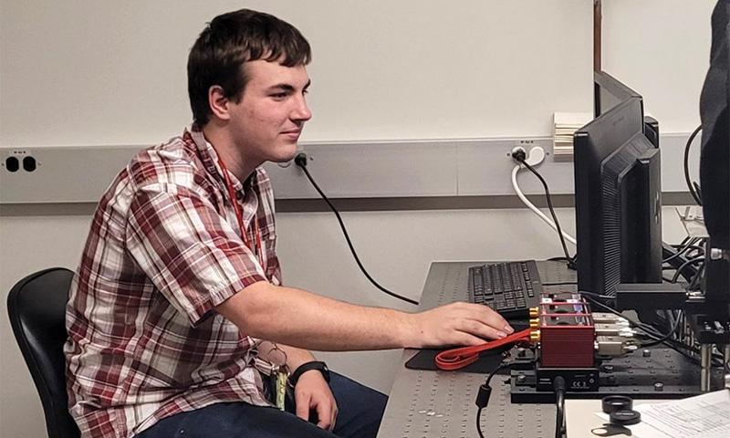 Wabash College chemistry major Alex Litts '24.