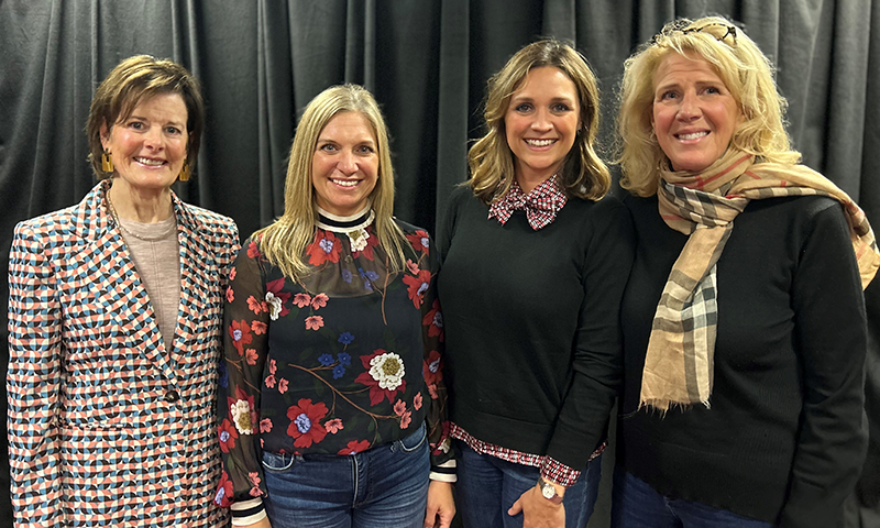 Four members of the Wabash Women's Collective: Jennifer Evans, Amy Haug, Nicole Chase, and Lisa Kolisek