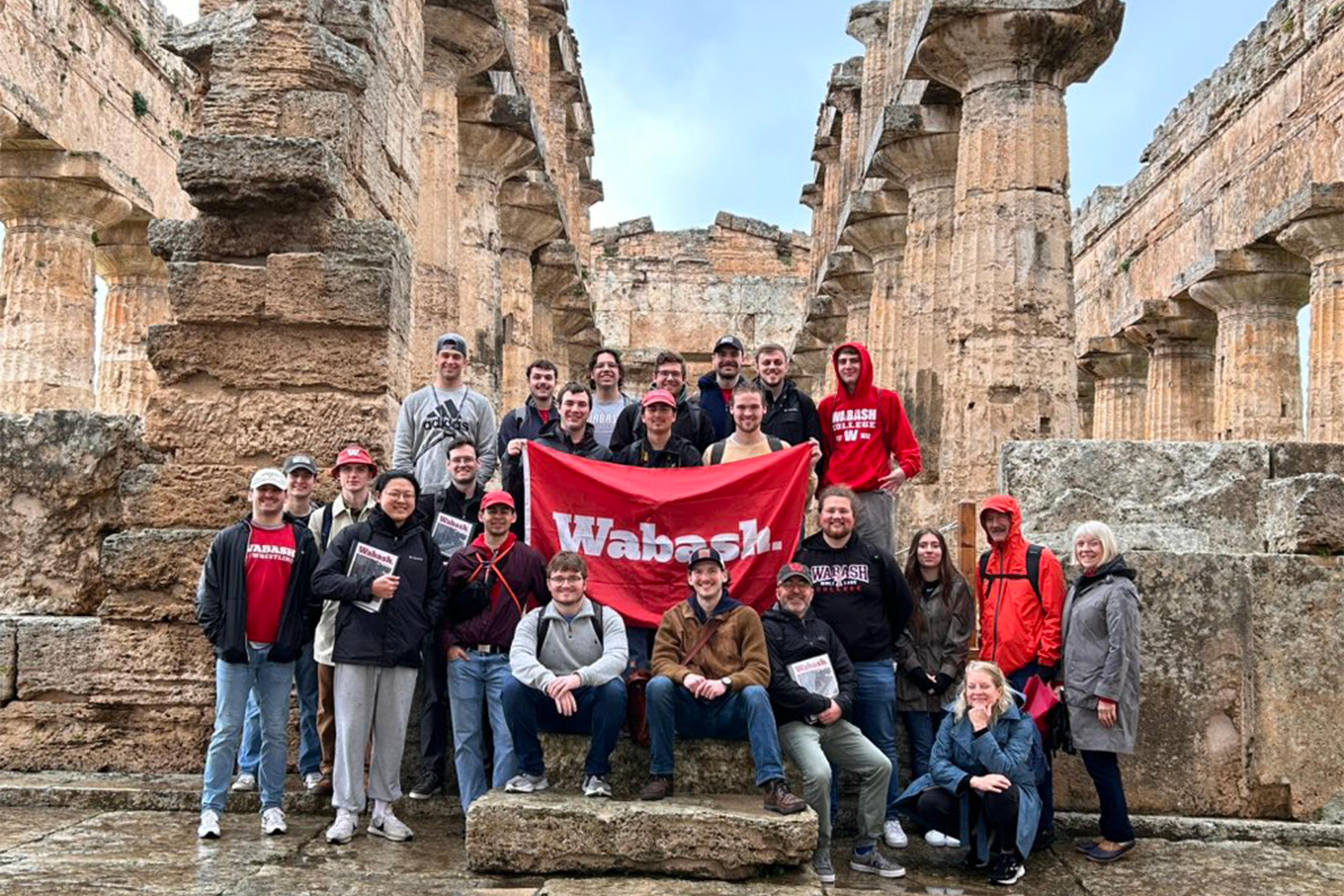 Students in Greek and Latin classes explore Italy during an immersive learning experience. 