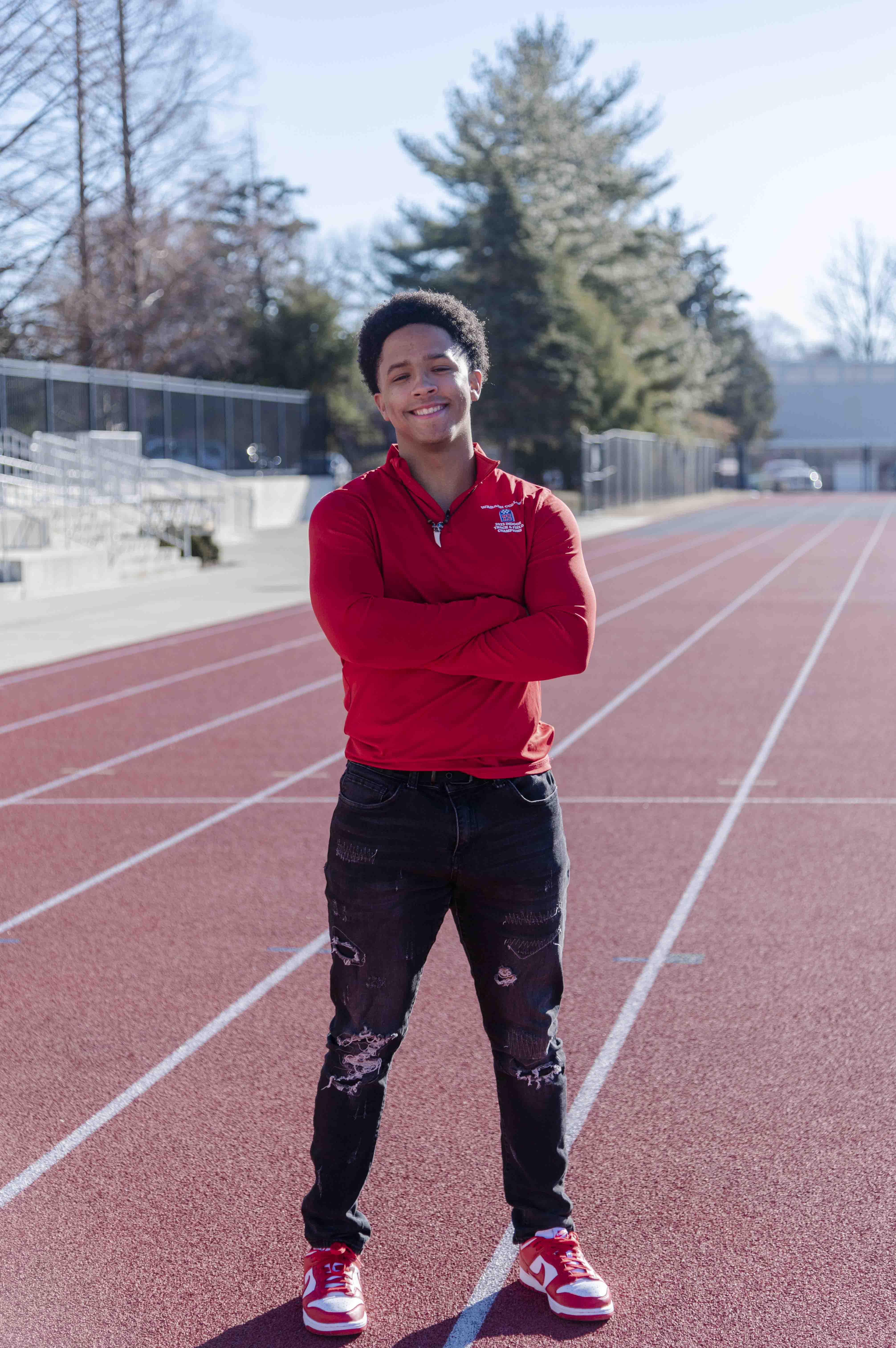 Track and Field Team Captain Julius Hearns ’25