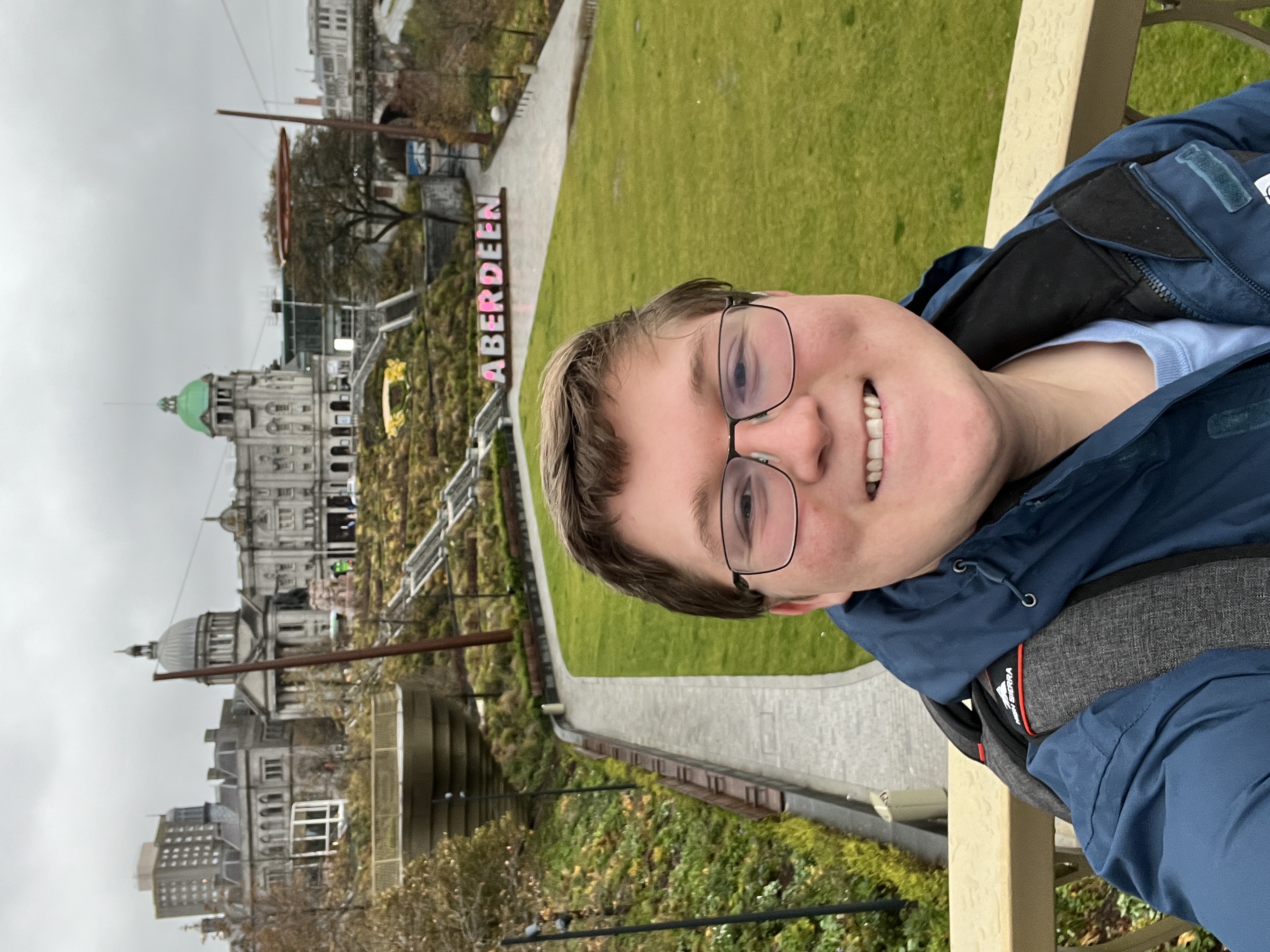 Henry Young ’25 studied abroad at the University of Aberdeen in Scotland his junior year.