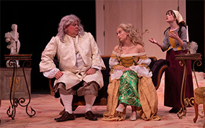 A scene from the Wabash Theater production of "Tartuffe."