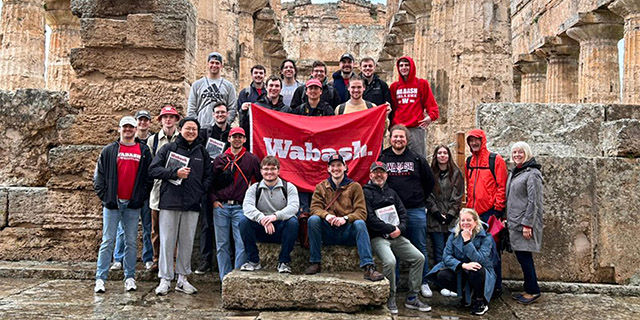 Students in Greek and Latin classes explore Italy during an immersive learning experience.