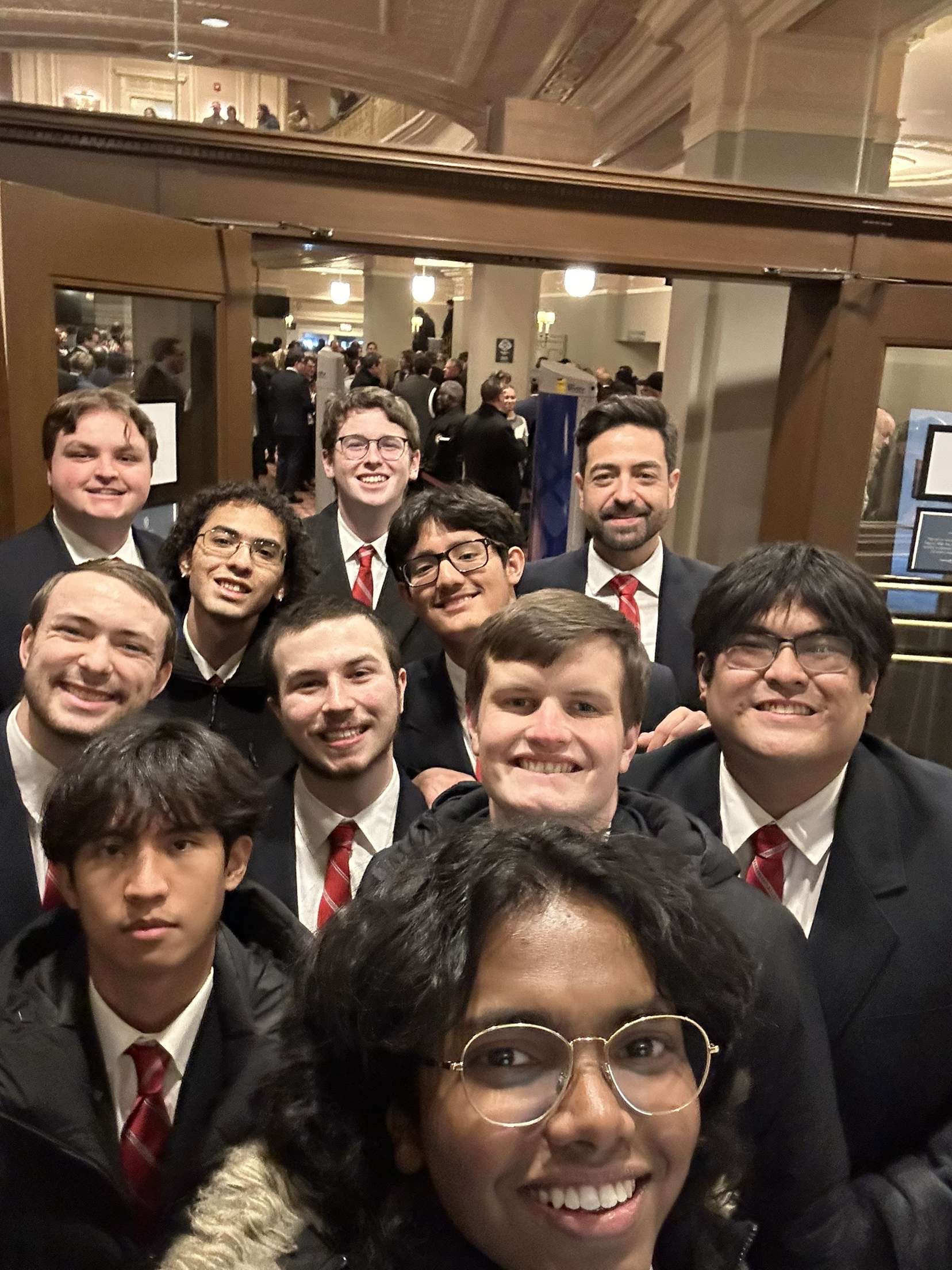 “It was truly a once in a lifetime opportunity,” said Jonathan Parackattu ’28. “Getting the chance to participate in this event demonstrated how being a Wabash student provides you with many opportunities outside of the classroom that you would never expect to get.”