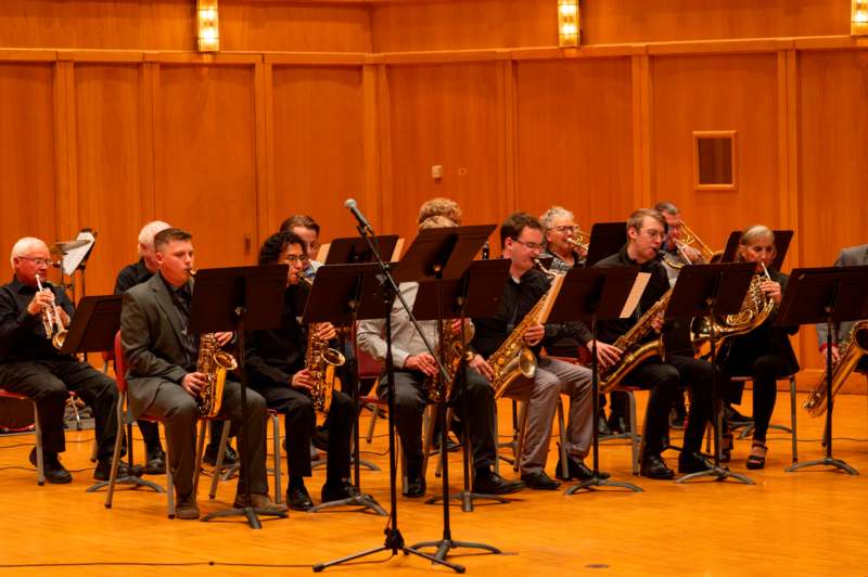 a group of people playing instruments