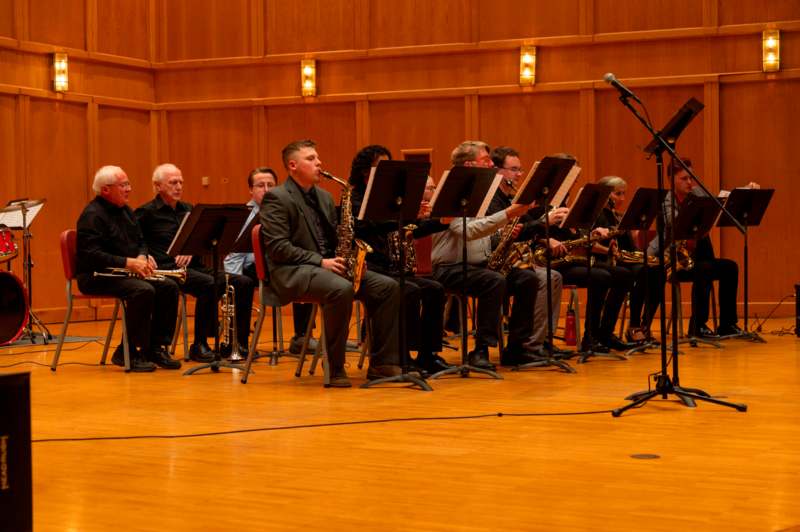 a group of people playing instruments