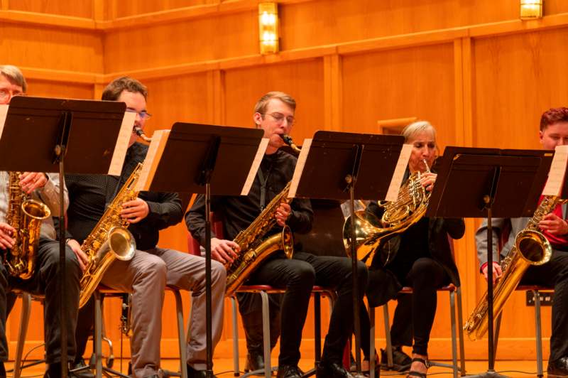 a group of people playing instruments