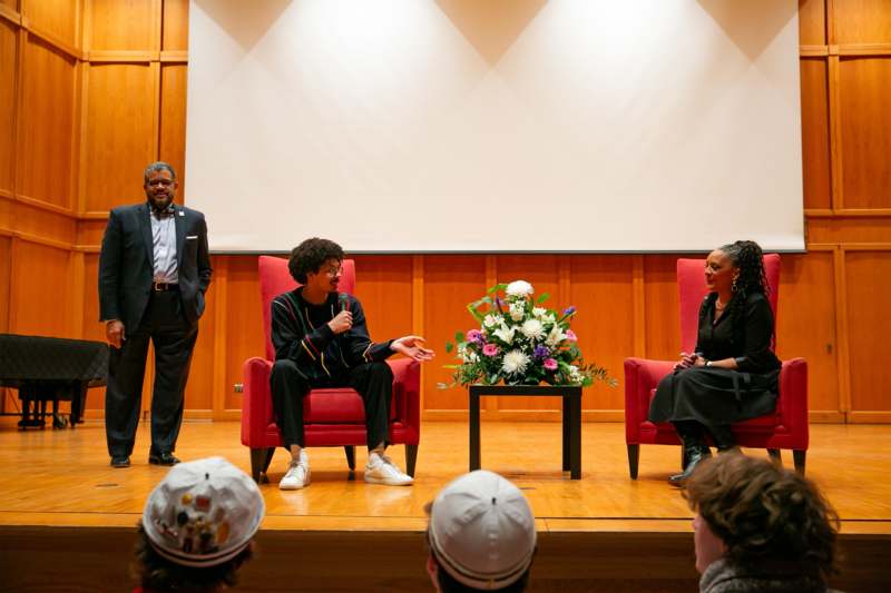 a group of people on a stage