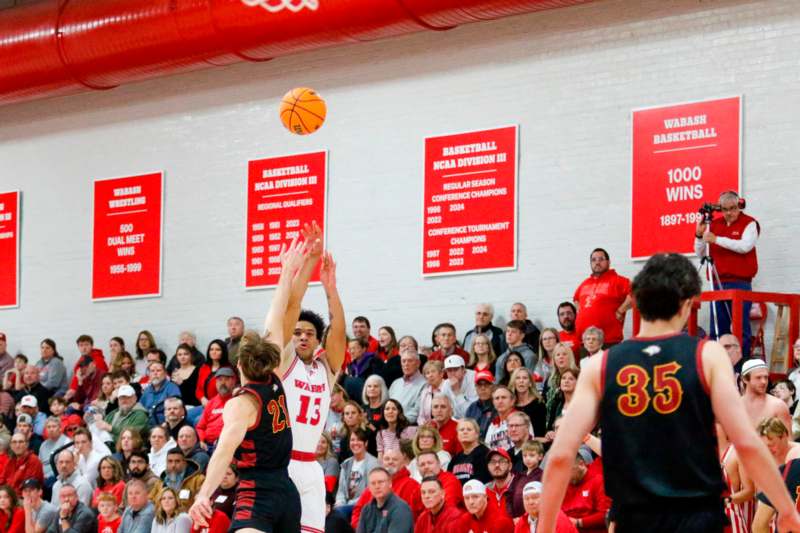 a basketball player in a game