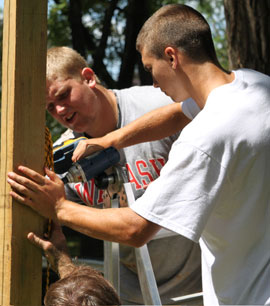Many campus groups sponsor community projects.